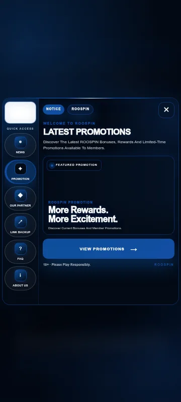 ROOSPIN mobile app for playing on smartphones and tablets